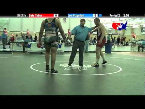 University Nat`ls FS  120 KG / 264.5 lbs: Cole Tobin vs. Joe Rizqallah