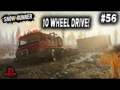 SNOWRUNNER / ON PS4 / #56 / 10 WHEEL DRIVE / LAKE ISLAND Michigan GAMEPLAY.