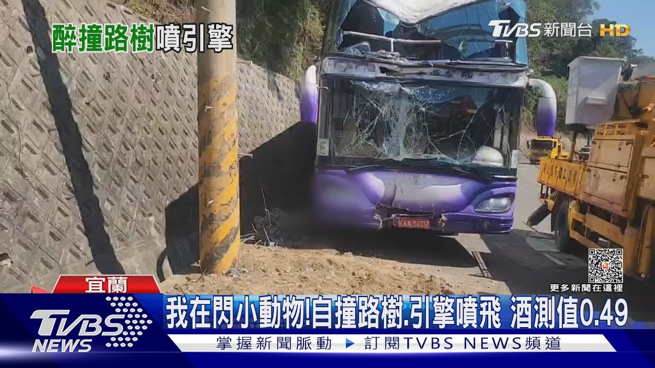 險刷水泥牆!駕駛疑恍神自電線桿 50戶停電
