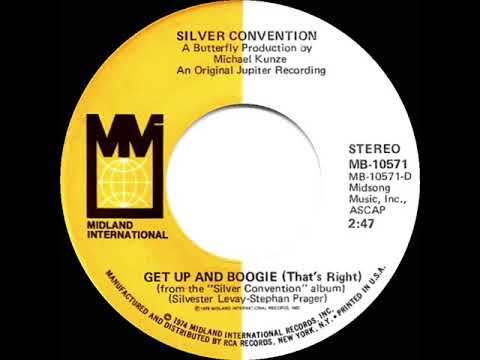 1976 HITS ARCHIVE: Get Up And Boogie - Silver Convention (a #1 record--stereo 45 short version)