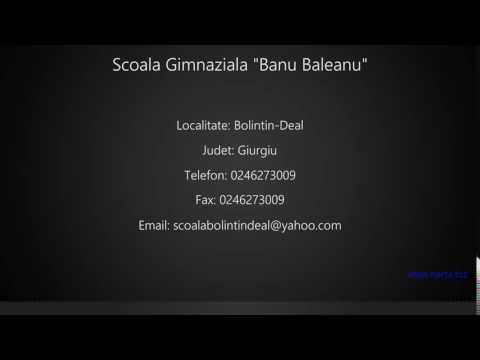 Scoala Gimnaziala "Banu Baleanu" Bolintin-Deal