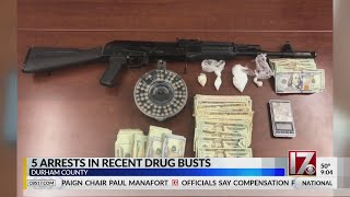 Guns, drugs seized during recent Durham County arrests