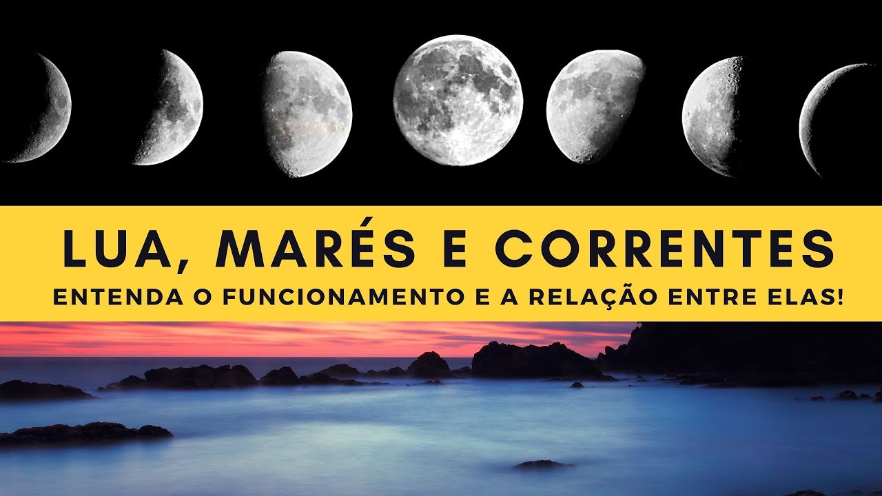 Lua, marés e correntes marinhas, entenda o funcionamento e a relação entre elas.