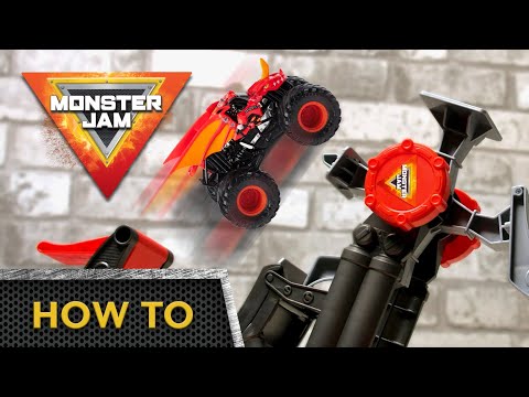 How to do 4 stunts in 1 playset! Monster Jam Stunt Dial Playset