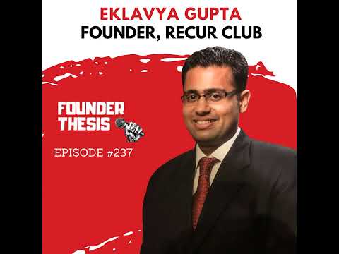 Empowering founders with debt | Eklavya Gupta @ Recur Club