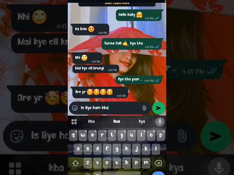 🤣🤣 funny gf bf chat 😉 romantic funny chat 🤣#love #reallovechat #mylovechats #funny