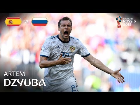 Artem DZYUBA Goal - Spain v Russia - MATCH 51