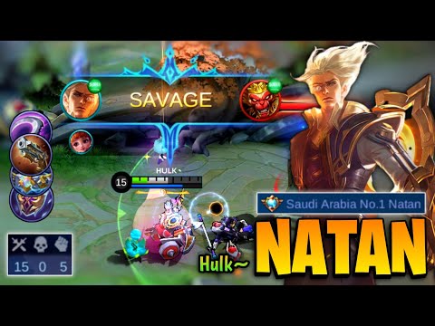 PERFECT SAVAGE! Natan 100% Immortal | No.1 Supreme Top Global Natan Gameplay - By Hulk` - MLBB