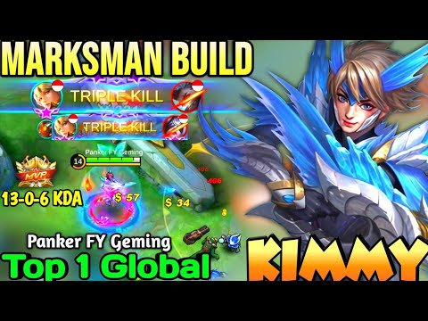 KIMMY BEST BUILD IN 2021 | TOP 1 GLOBAL KIMMY Panker FY Geming - MOBILE LEGENDS