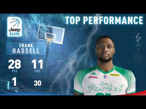 Frank Hassell (28 points) Highlights vs. Lyon Villeurbanne