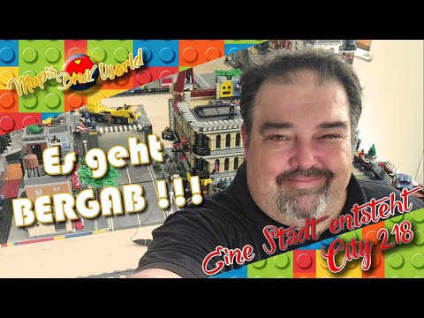 ES GEHT BERGAB !!! - Bau einer Lego Stadt - Lego City Update 18