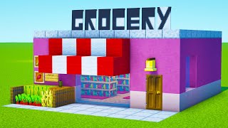 Minecraft Tutorial: How To Make A Grocery Store "Mini City 6"