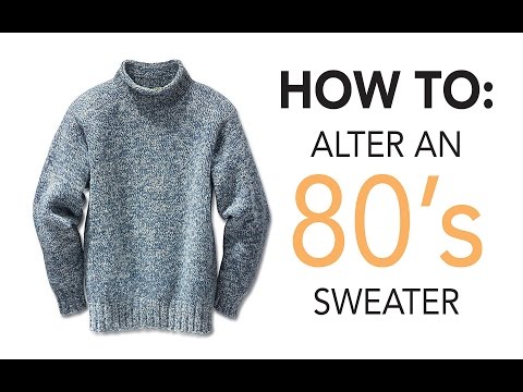 How To Alter An 80s Sweater | Sew Anastasia