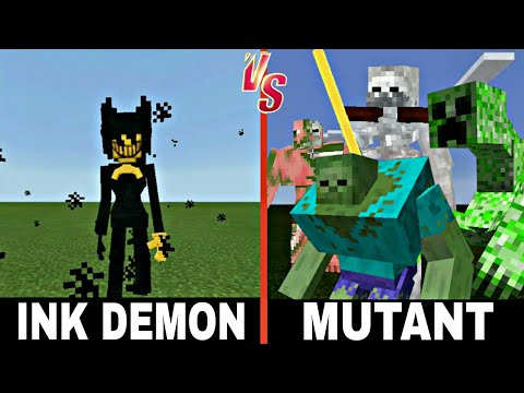 Dave - Ink Demon vs. Mutant Creatures | Minecraft (INTENSE!)