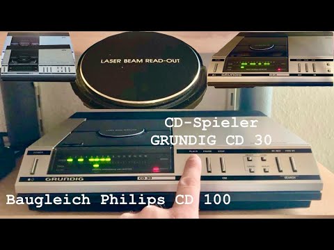 Grundig CD 30 - (Philips CD 100) - CD-Spieler 1. Generation Bj. 1983 - Lightshow am Ende - Anleitung