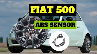 HOW TO REPLACE FIAT 500 ABS SENSOR - FIAT ABS SENSOR - FIAT WHEEL SPEED SENSOR ABS SENSOR LIGHT FIX