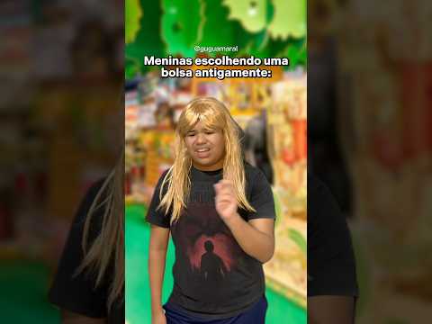 Meninas escolhendo uma bolsa antigamente - Gugu Amaral #shorts