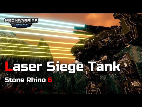 Stone Rhino 6 - Laser Siege Tank | Mechwarrior Online