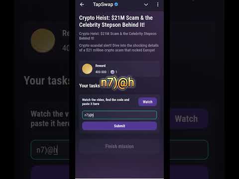 Crypto Heist: $21M Scam & Celebrity Stepson Behind It! | Tapswap Code Today #tapswapcode