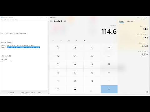 How to calculate speeds and feeds