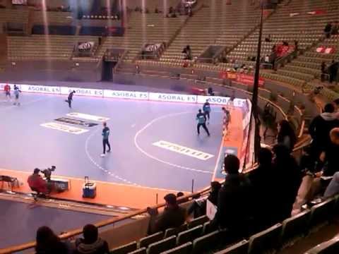 Calentamiento Sterbik, Montoro y Rutenka (F.C.Barcelona Intersport)