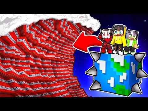 We Built the Safest Planet Against a TNT Tsunami! 🧨 | Minecraft