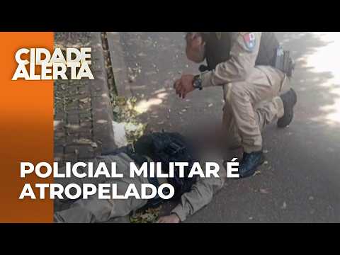 Policial militar fica ferido após ser atropelado durante abordagem em Jaguapitã, no PR