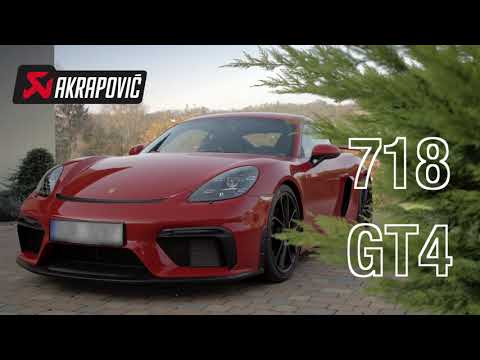 Porsche 718 GT4 AKRAPOVIC exhaust vs OEM