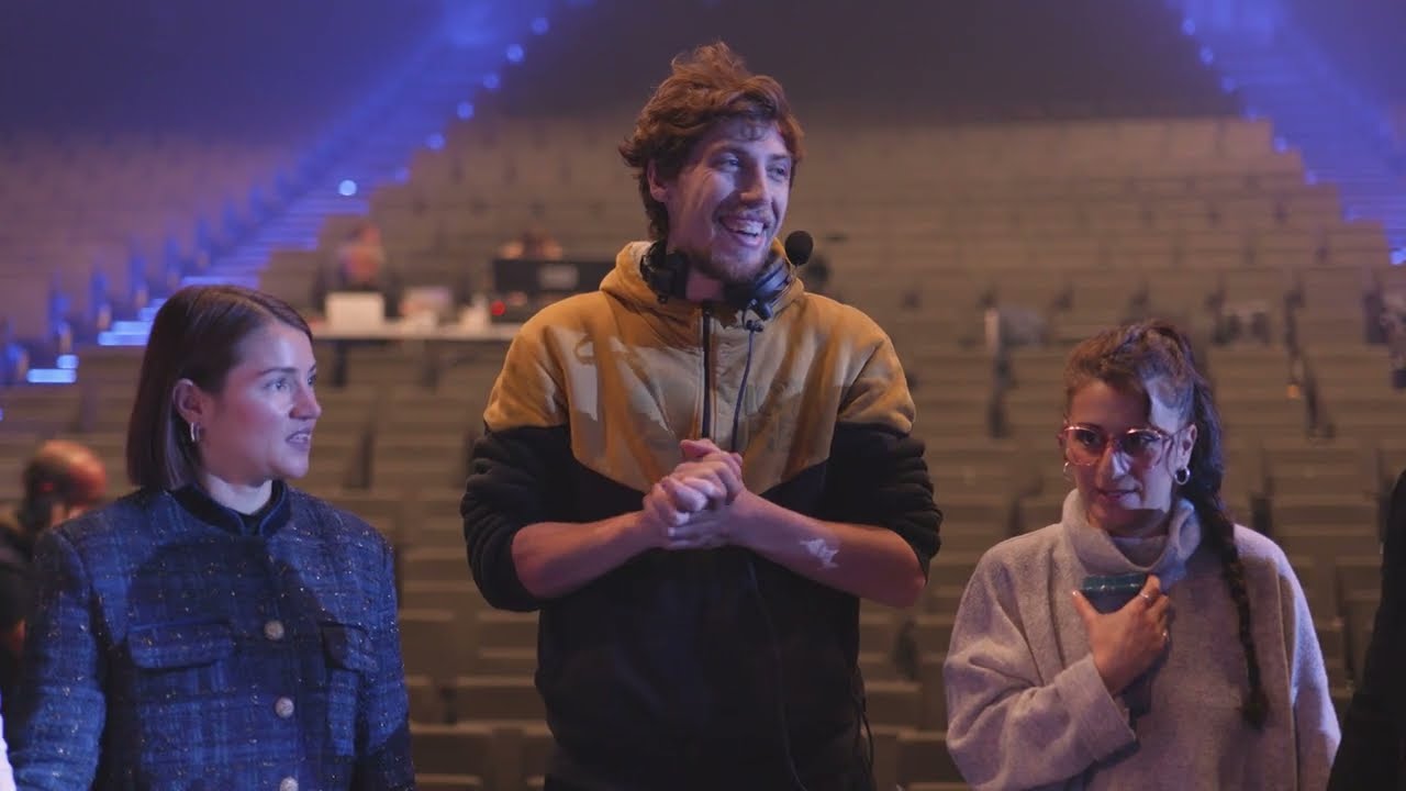 Behind the scenes of filming for TV