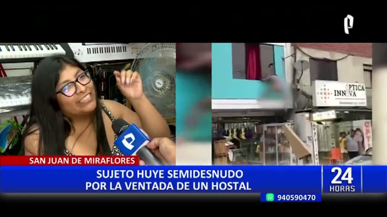Watch SJM: hombre que fue captado huyendo semidesnudo de hostal rompió vitrina de negocio Now SJM: hombre que fue captado huyendo semidesnudo de hostal rompió vitrina de negocio
