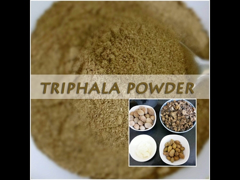 Making of triphala powder