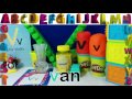 Learns English ABC The Letter V Surprise Eggs V Is For Vitamins Van Vulture Vase