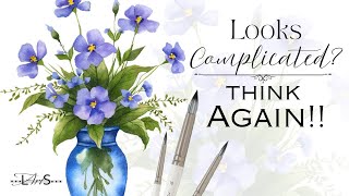 Easier Than it Looks! 😱 Craftamo Brush Re-Launch & Stunning Step-by-Step Watercolor Flower Painting!