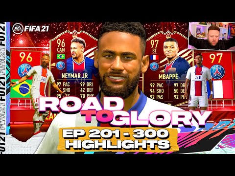 INSANE PACK LUCK!! ROAD TO GLORY 201-300 HIGHLIGHTS! FIFA 21 ULTIMATE TEAM