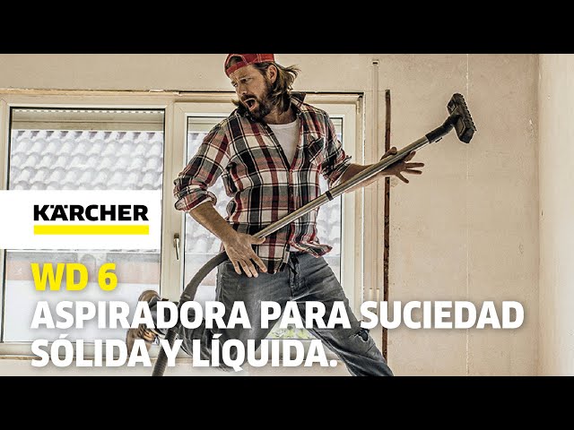 Karcher WD 6 P S Aspiradora Sólidos/Líquidos 1300W video