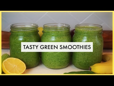 HEALTHY GREEN SMOOTHIE RECIPES | Easy Breakfast