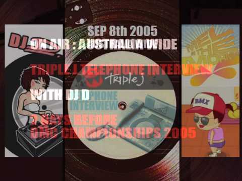 DMC - DJ D live on Triple J for Australian DMC Championships Nationals Finals 2005