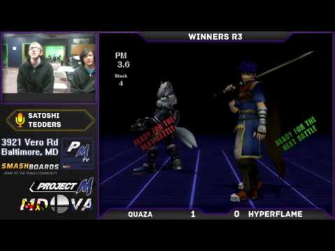 Project M @ Xanadu 11/21/16 Winners Bracket - HyperFlame (Wolf) vs Quaza (Ike)