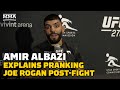 Amir Albazi Explains Pranking Joe Rogan, Says Modern Jiu-Jitsu Is Watered Down | UFC 278