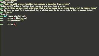 Download the video "How to remove a specific character from a String in Python"