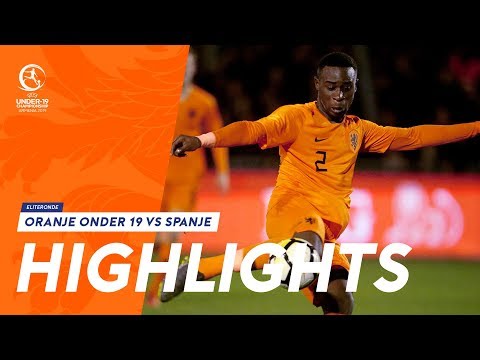 Highlights: Oranje onder 19 - Spanje (26/03/2019) EK 2019-kwalificatie