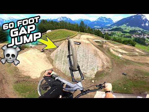 RIDING HUGE 60 FOOT GAP JUMPS ON MY E BIKE - FULL SPEED CRAZINESS!