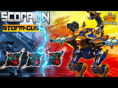 War Robots Techno Scorpion Storm Gust Gameplay With Legendary Pilot Ash Skarsgard