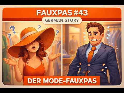 The Fashion Disaster (Der Mode-Fauxpas) 🤡 | Learn German with a Story