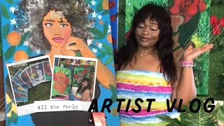ART VLog 🎨🖌️ A Day in my life as a Artist & Small business owner