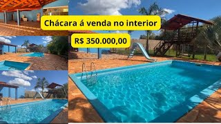 Chácara á venda no interior de SÃO PAULO / 350 Mil / Tatuí-Rio das Pedras / 1.000m² / Bem localizada