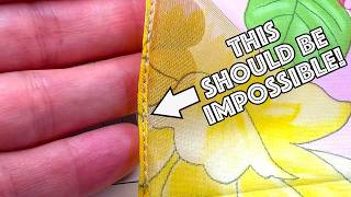 아주 좁은 롤드 헴을 꿰매는 데 어려움을 겪고 계신가요? 이 방법을 꼭 시도해 보세요!