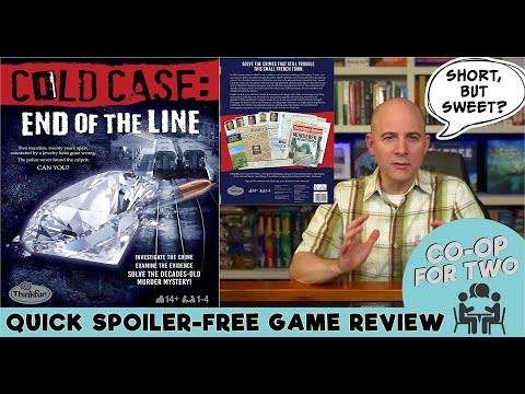 ThinkFun's Cold Case End of the Line - Spoiler free Review
