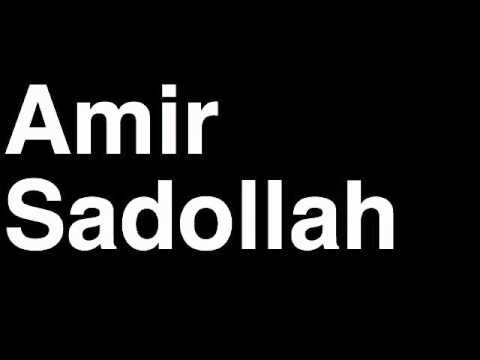 How to Pronounce Amir Sadollah Welterweight Fighter UFC MMA TKO KO Knock Out Punch Hit