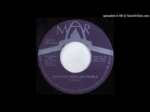 Grail Gospel Soul 45 Zella Jackson - Days Are Just Like People